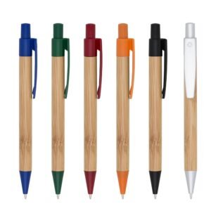 Caneta Ecológica de Bambu Diversas Cores