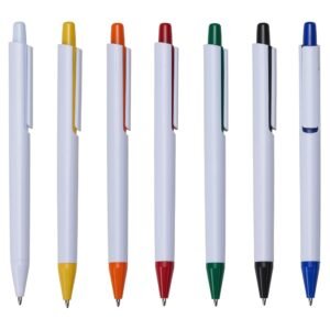 Caneta Plástica Diversas Cores
